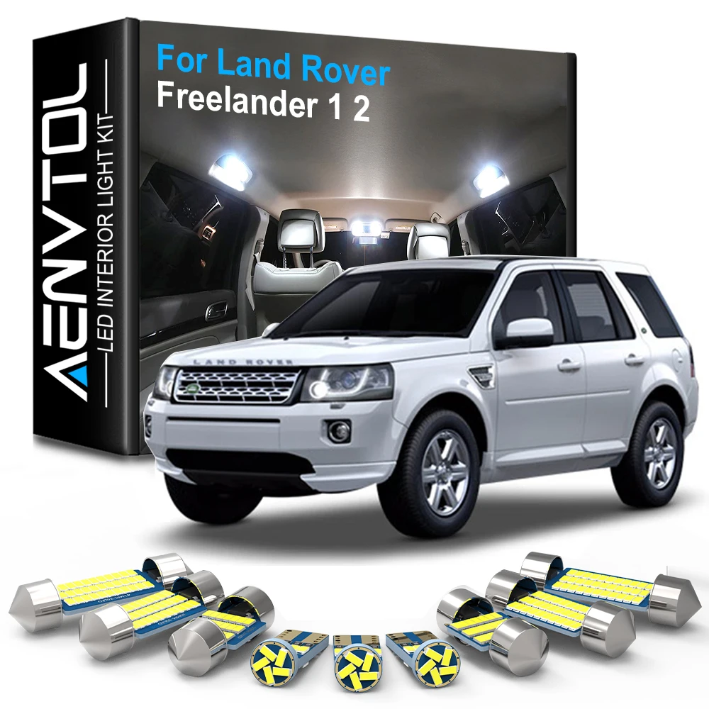 Автомобильные запчасти AENVTOL Canbus для Land Rover Freelander 1 2 L314 L359 TD4 2002 2004 2005 2008 2013, аксессуары для внутреннего освещения, светодиодный комплект