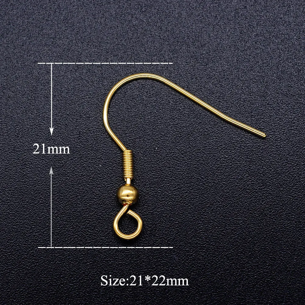 Wholesale Dropshipping Jewelry Finding Accessories - 50pcs/lot Stainless Steel Earring Hook Clasp image 4