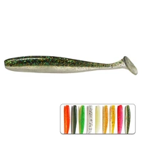 1 pc 10cm 4 5g fishing soft lures 9 colors bait wobblers carp silicone artificial double easy shiner high quality