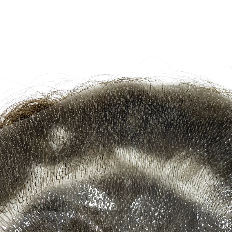 Мужской парик QHP из тонкой кожи 0 04-0 06 мм s-toupee 8x0 дюймов стандартная Мужская