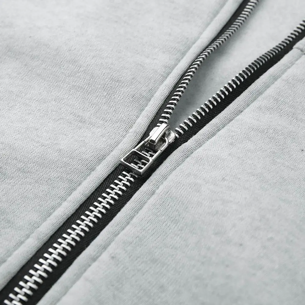 Куртка для бега спортивная одежда модная мужская зимняя толстовка на молнии с