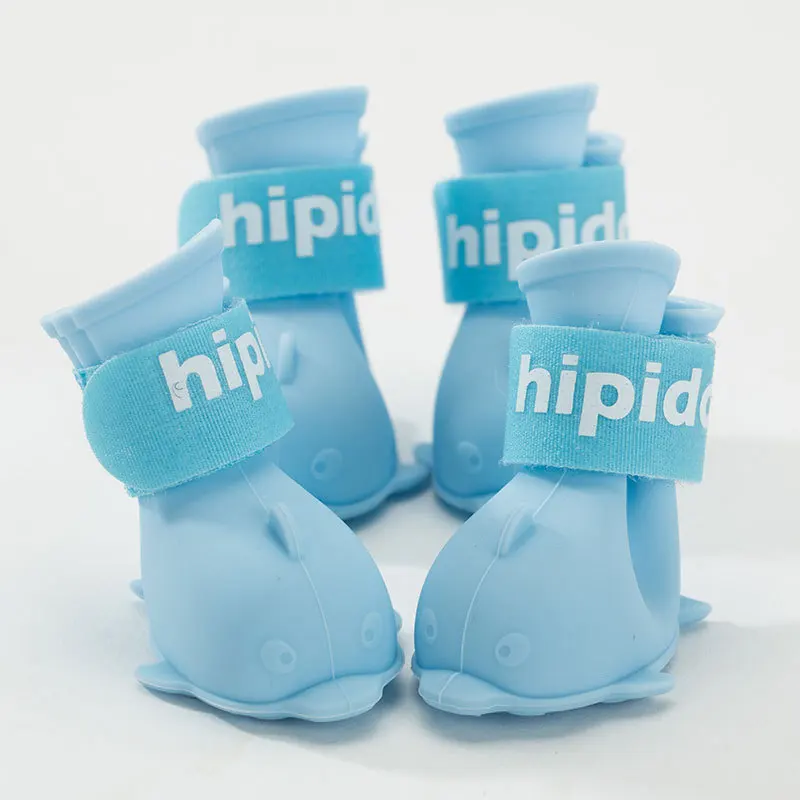 4 шт./компл. домашние питомцы собаки зимняя Дельфин Сапоги на резиновой подошве