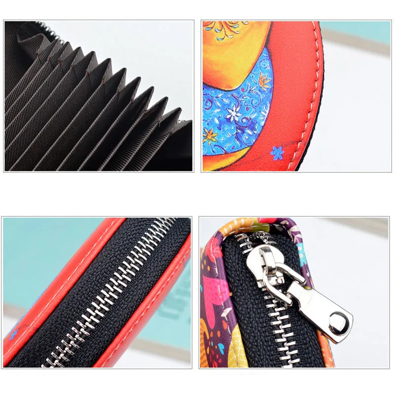 Кошелек для женщин с рисунком животных на молнии детское портмоне милый женский