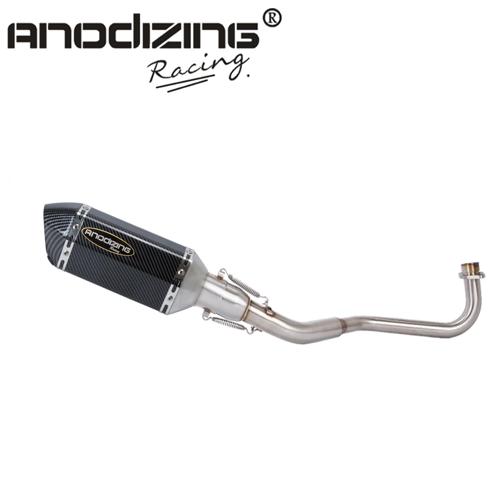 Полная выхлопная система мотоциклетный глушитель Передняя звеньевая труба слип