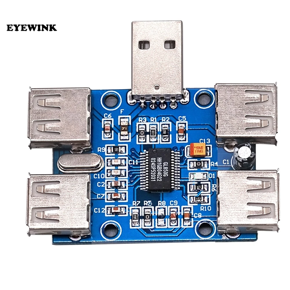 DC 5V usb хаб USB2.0 HUB концентратор 4 муфтовый стыковочный USB плата расширения Модуль