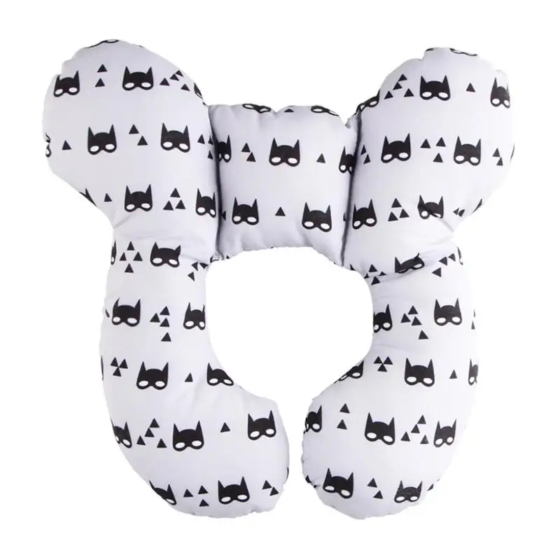 

25.5*23cm U-Shaped Head Fixed Pillow Baby Stroller Padding Cotton Kids Protection Mat Pillow Stereotyping Design Cart Accessory