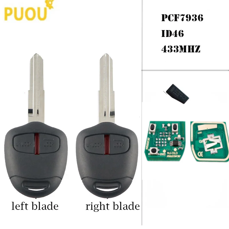 Автомобильный Дистанционный ключ подходит для MITSUBISHI 2005 2006 2007 2008 2009 2010 Outlander Pajero