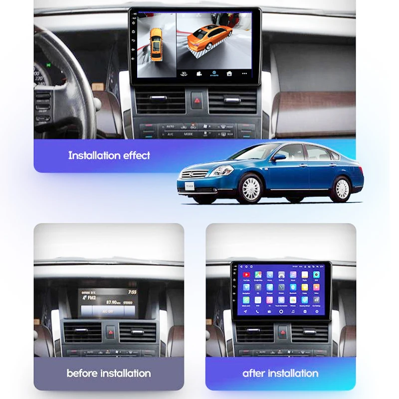 For Nissan Teana Maxima Cefiro J31 2003~2009 Car Audio Navigation Gps Stereo Carplay DVR 360 Birdview Around 4G Android System For Nissan Teana Maxima Cefiro J31 2003~2009 Car Audio Navigation Gps Stereo Carplay DVR 360 Birdview Around 4G Android System