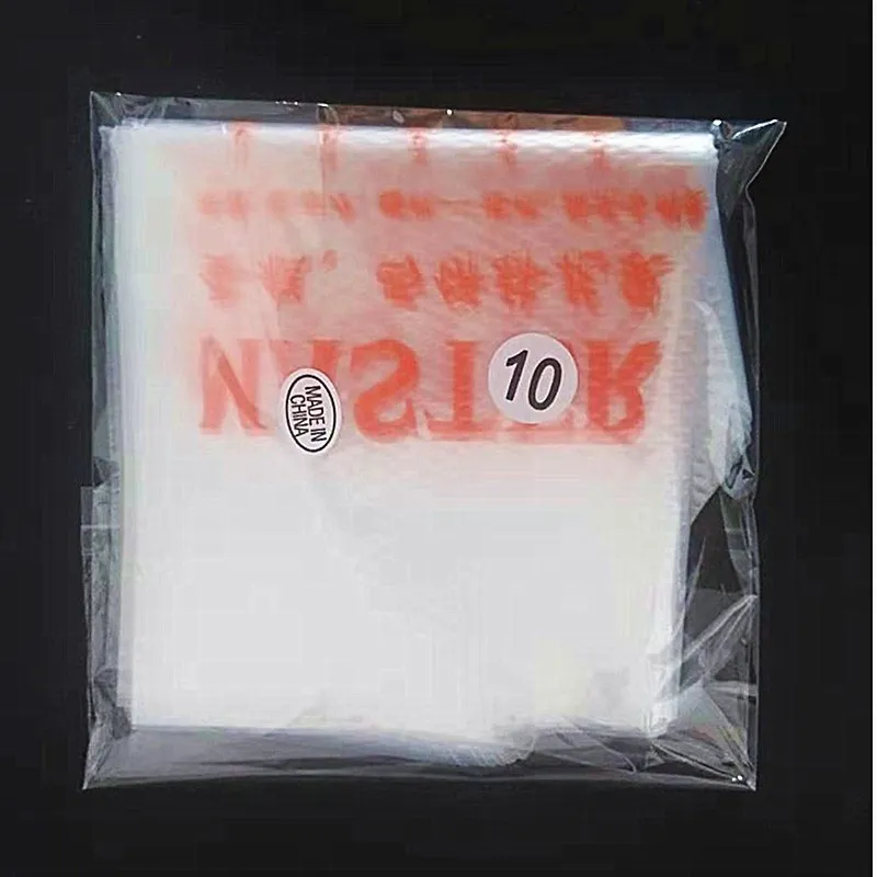 10PCS Food Grade Plastic Disposable Piping bag Icing Nozzle Fondant Cake Decorating Pastry Tips Tools |