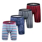 Трусы-боксеры мужские из чистого хлопка, эластичные, дышащие