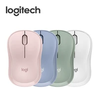 logitech m221 wireless silent mouse office blue pink green white girl compact silent silence notebook desktop computer dedicated