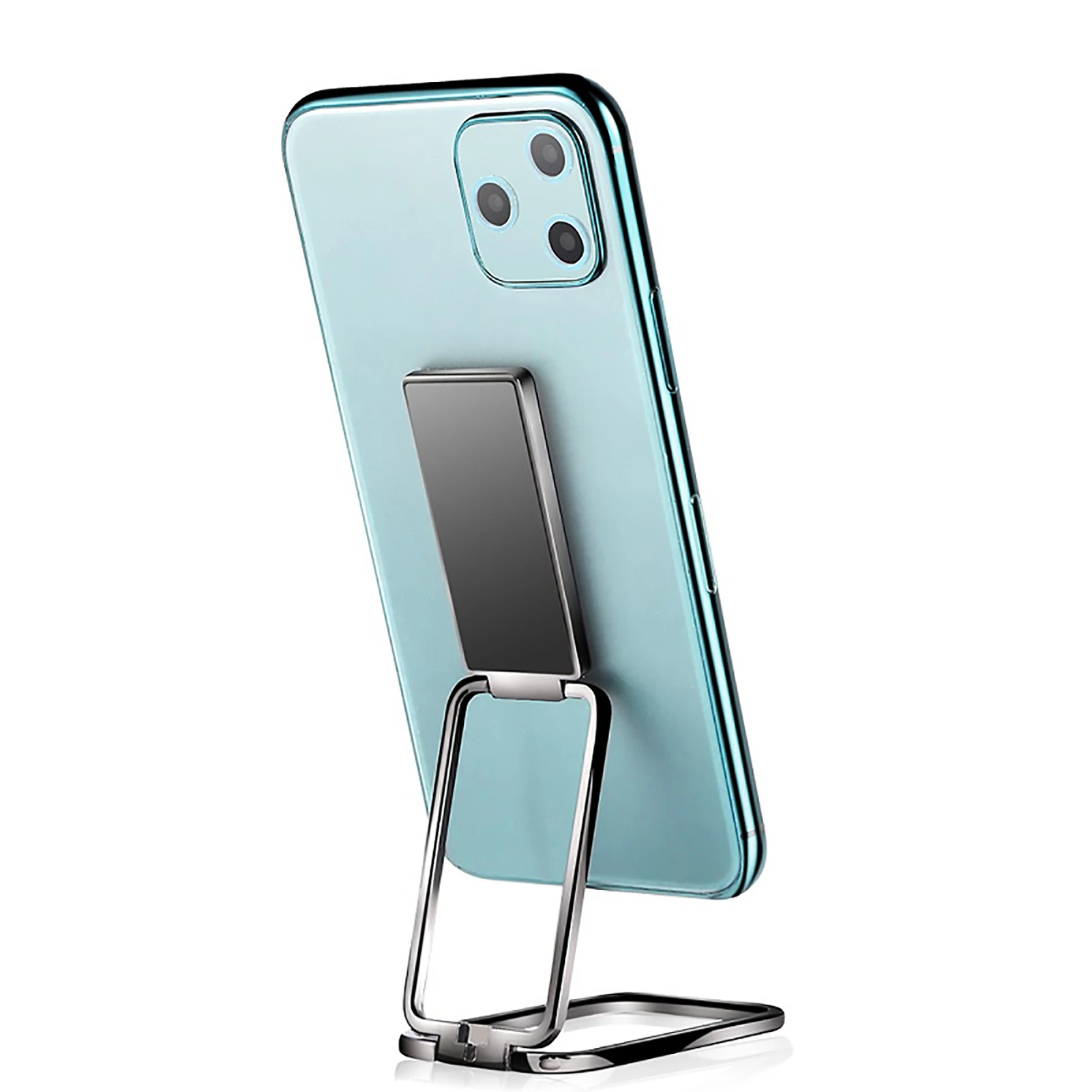 

Double Magic Magnetic Car Phone Holder Stand For IPhone 12 Metal Phone Holder Foldable Desk Stand For Mobile Phone Universal