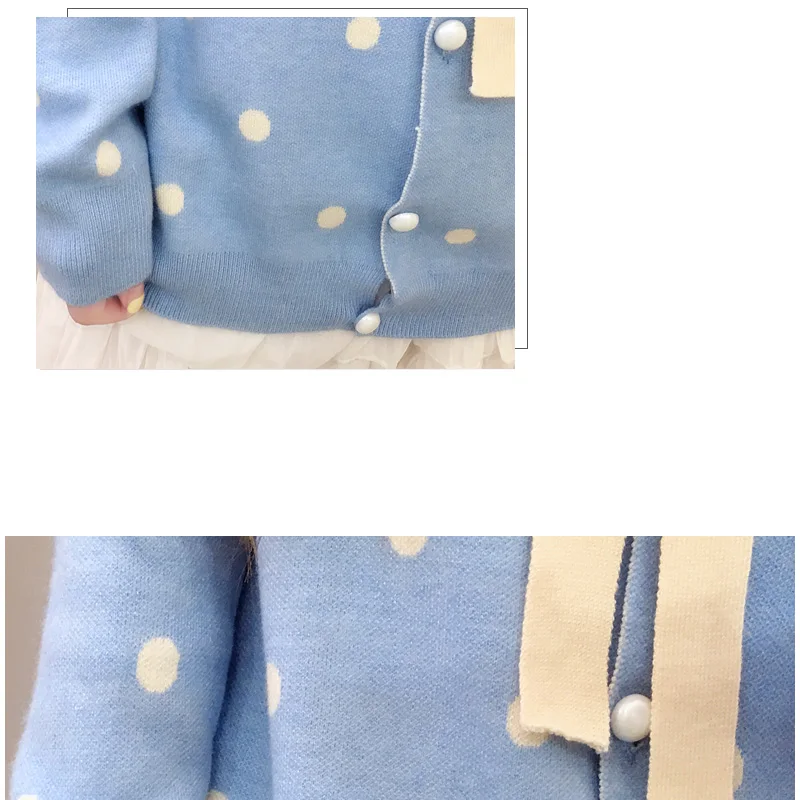 Свитер женский вязаный с v-образным вырезом в горошек бантом 6575 50 |