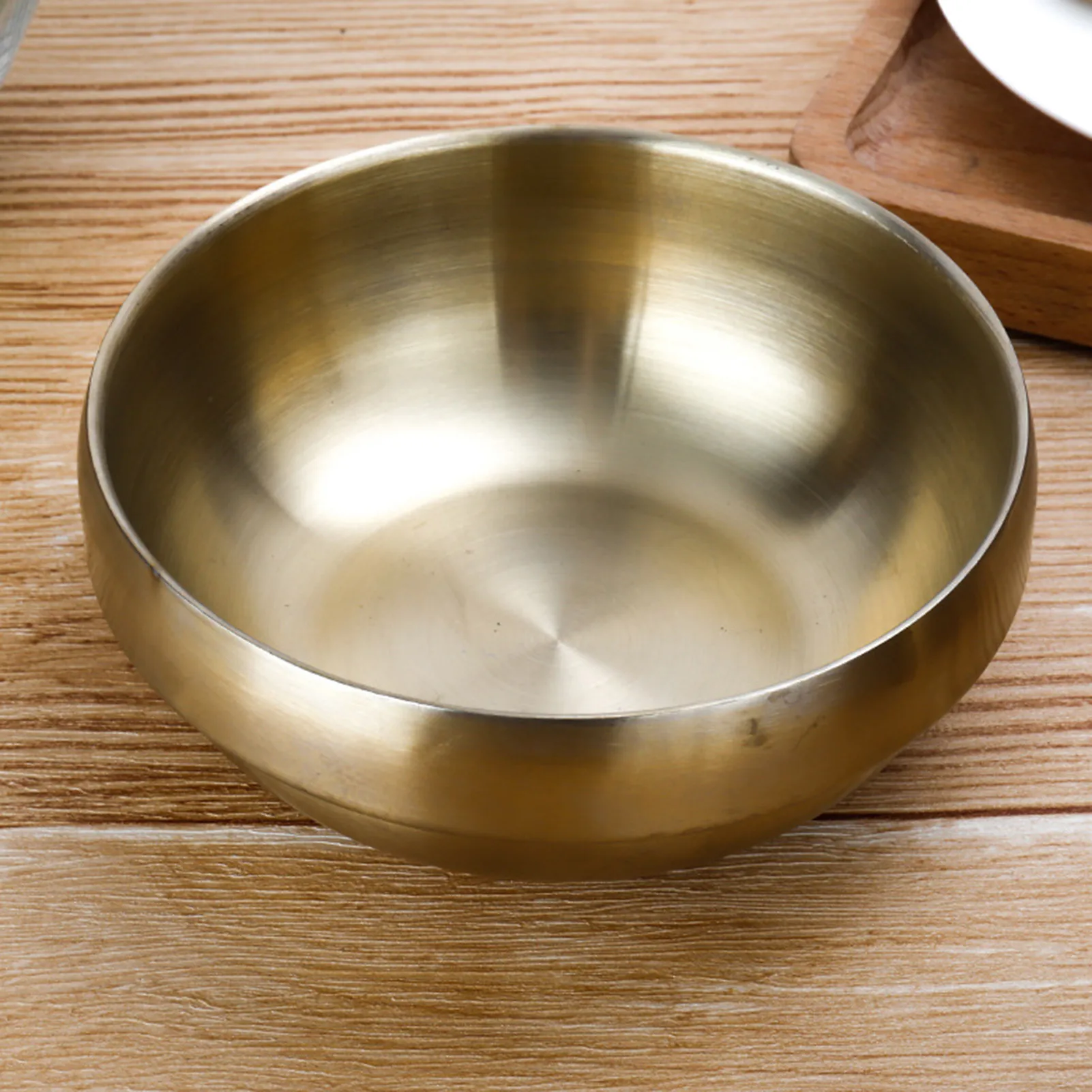 

2020 Stainless Steel Heat Insulated Round Rice Soup Bowl Kitchen Salad Bowl Dining Tableware Cooking Baking Accessory