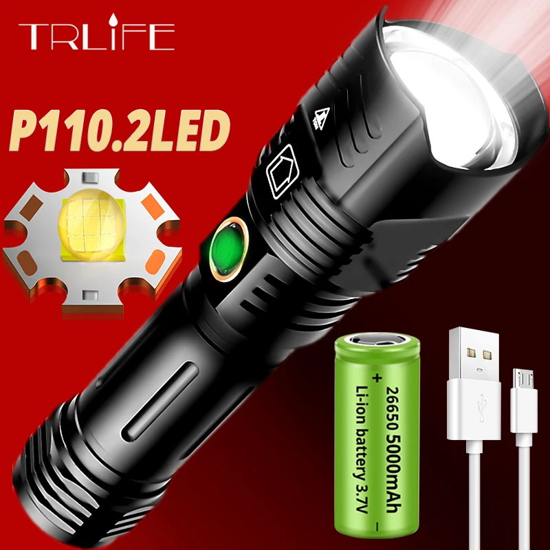 2021 новейший 9 ядер XHP110.2 светодиодный вспышка светильник USB подзарядка