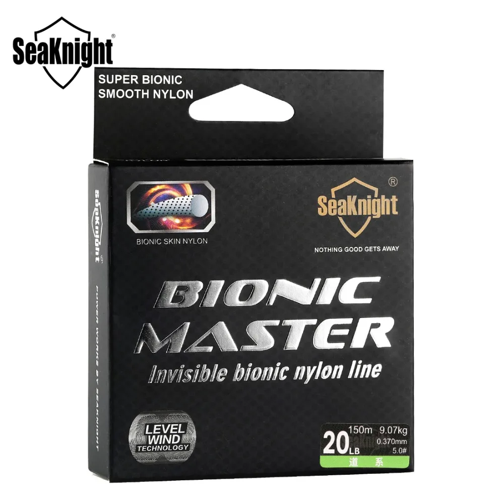 Рыболовная леска SeaKnight BIONIC MASTER 150 м гладкая невидимая камуфляжная 2-25 фунтов