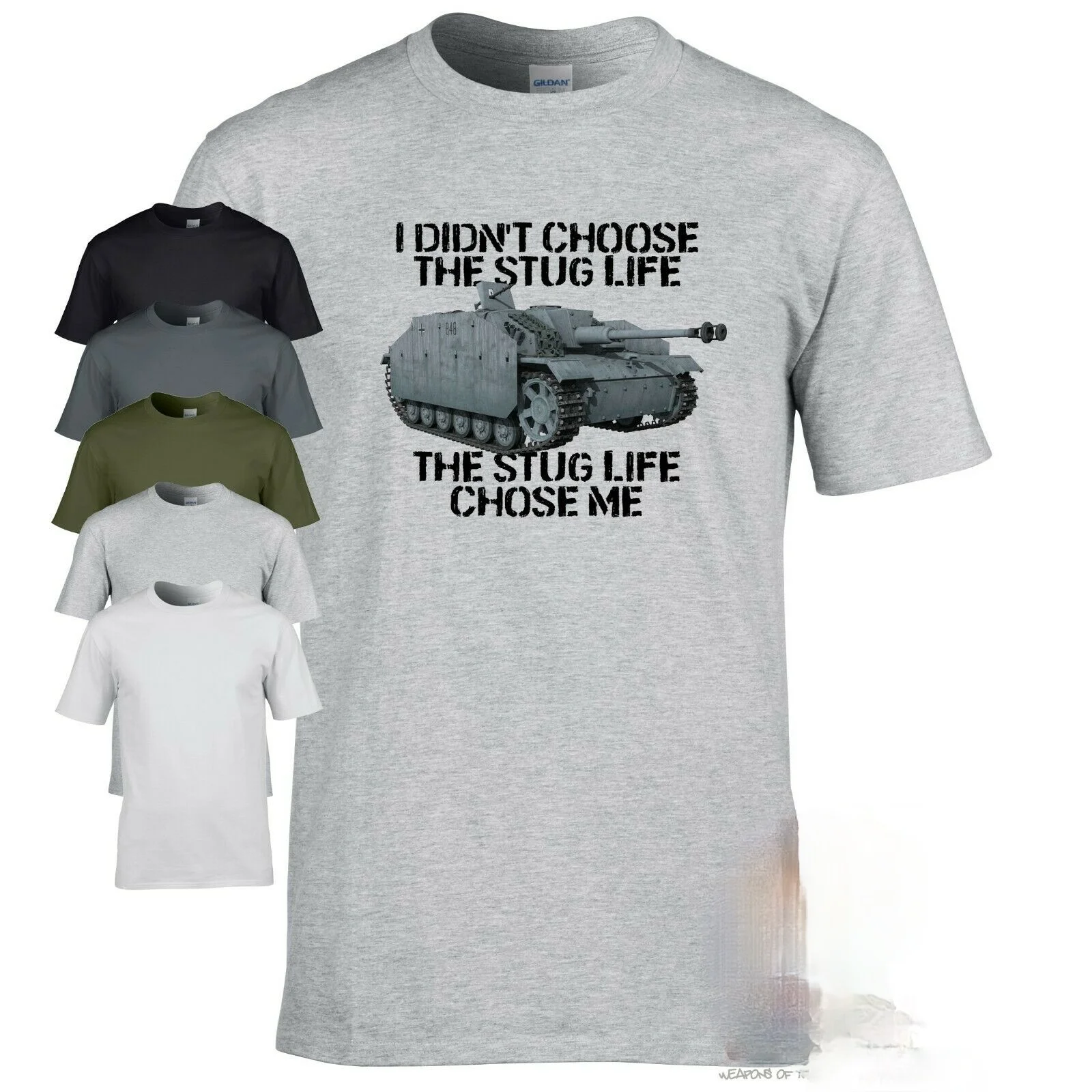 

I didn'T chose the Stug life Men T-shirt WW2 German military armour World Tanks