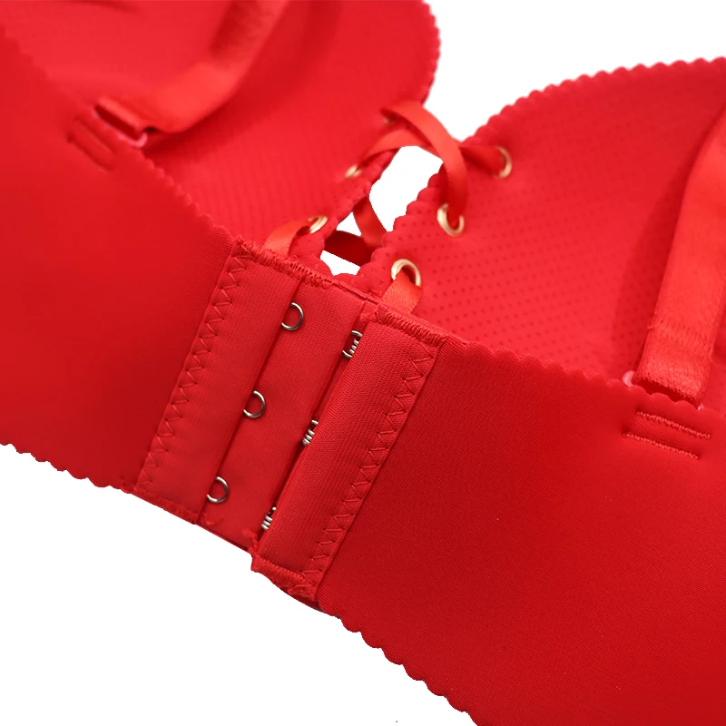 Соблазнительный бюстгальтер без швов для Для женщин модные Push Up Bra провода свободное белье 3/4 чашкой без косточек хлопок нижнее белье бюстгальтер дропшиппинг