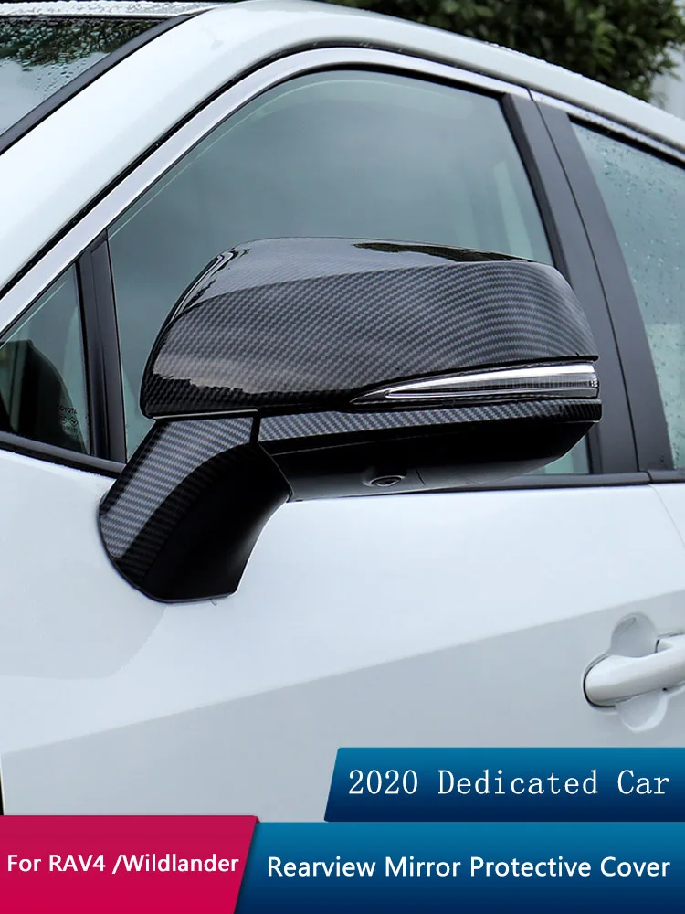 QHCP Автомобильная крышка зеркала заднего вида Боковая дверь зеркальная полоса