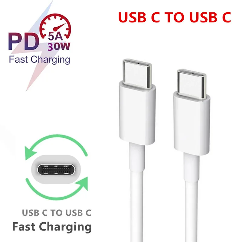 Автомобильное зарядное устройство QC 3 0 кабель PD для быстрой зарядки с Type C на USB