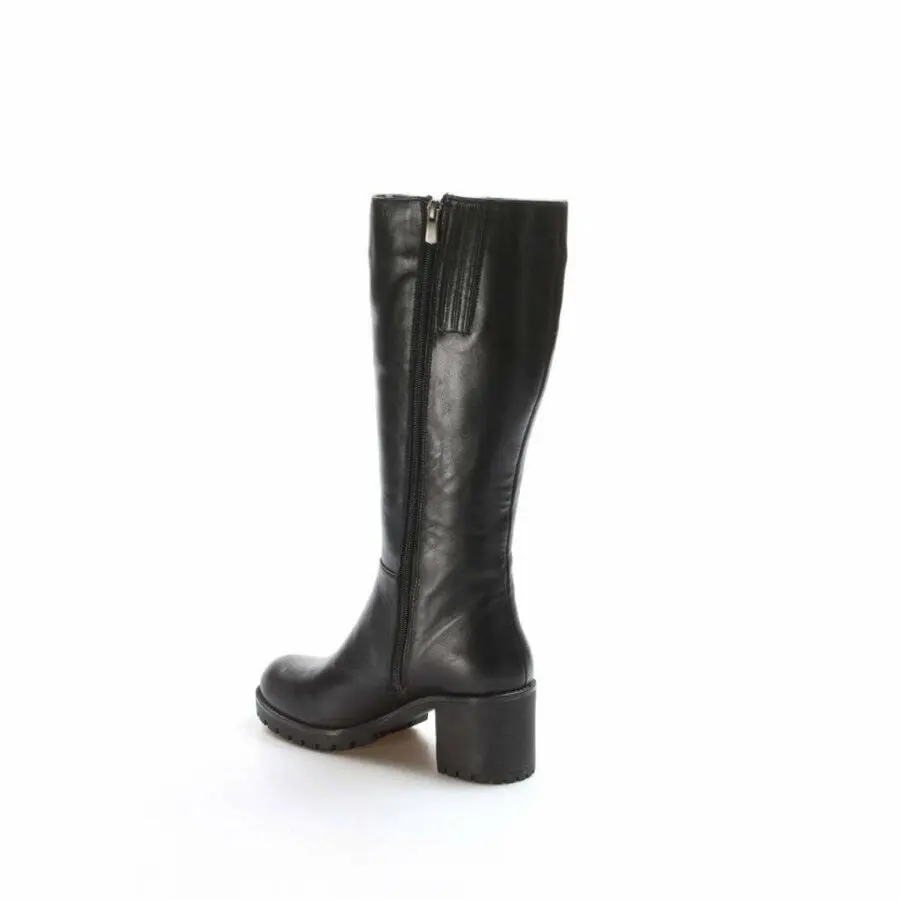 

Women Boots Fast Step Genuine Leather & Shearling Women'S Thick Heeled Boots 407 Kza2110