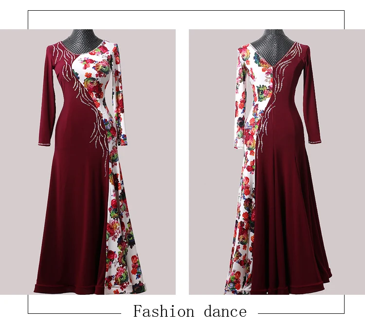 Стандартное бальное платье латино foxtrot танцевальное для женщин Вальс бальных