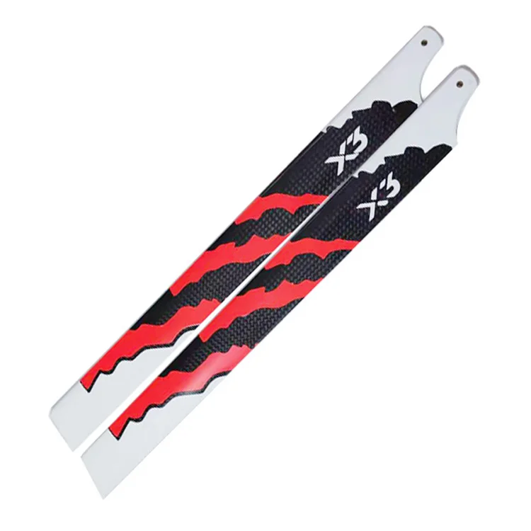 Основное лезвие из углеродного волокна X3 370 мм для вертолета Trex 450L 480 465|Детали и