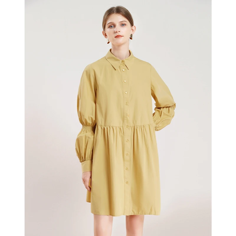 

Women Slim Dress Spring Autumn 2022 Spring and Autumn Design Long Sleeve Shirt Office Lady Date Party Dresses Female Clothes