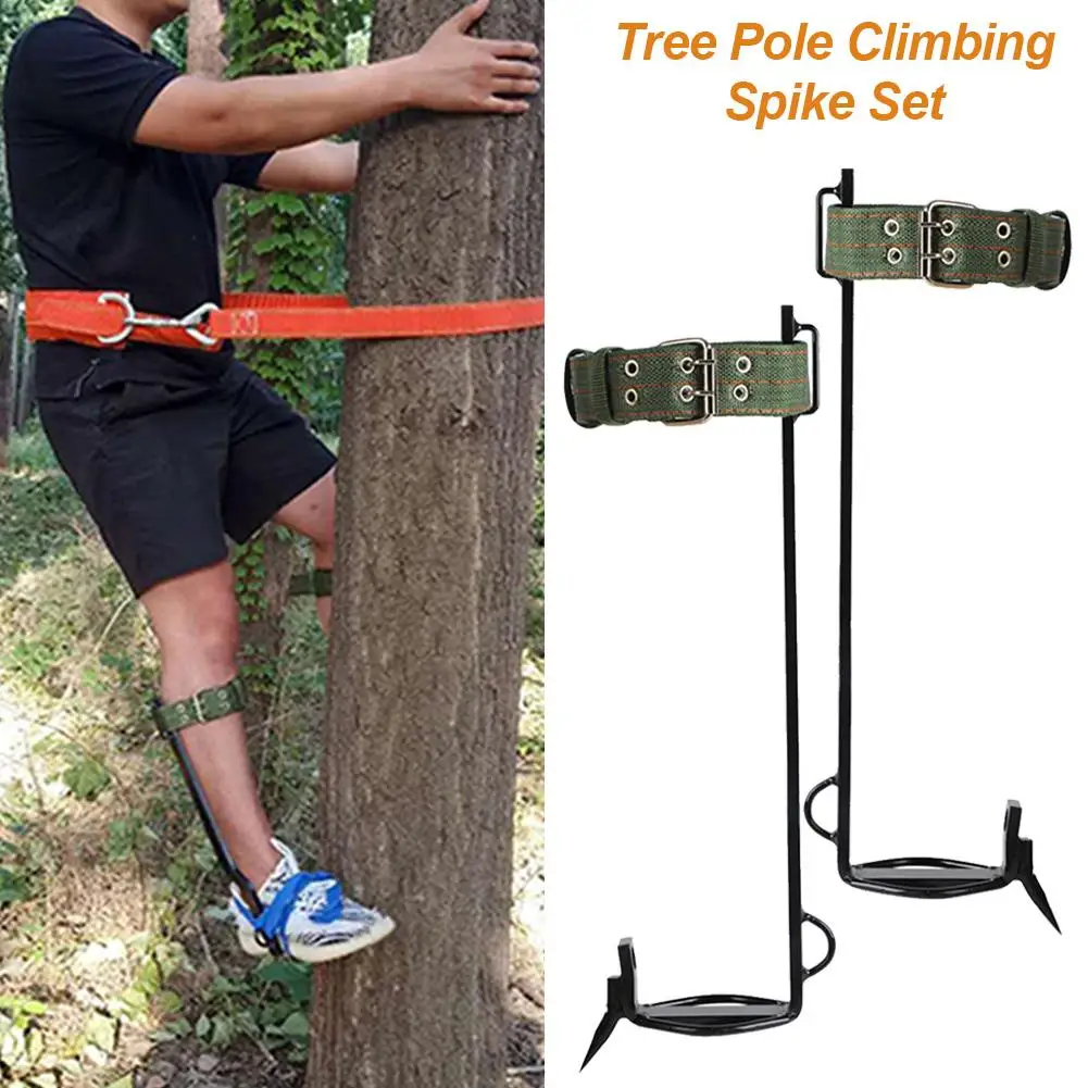 

Tree Climbing Spike Set with Safety Belt Strong Load-bearing Capacity Tree Climbing Gaff Spikes Set