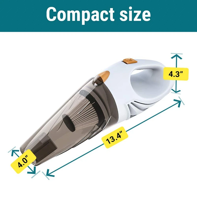 Белый автомобильный пылесос проводной Ручной высокого Мощность | Автомобили и