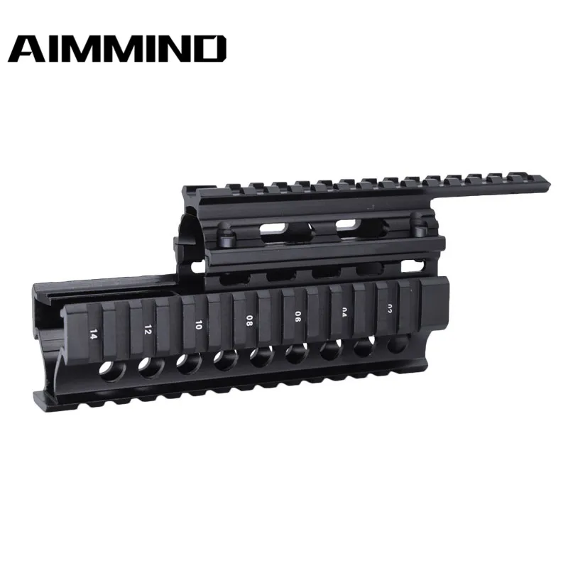 Тактический AK Handguard RIS Quad Rail System стандартный Пикатинни Вивер крепление рельсового