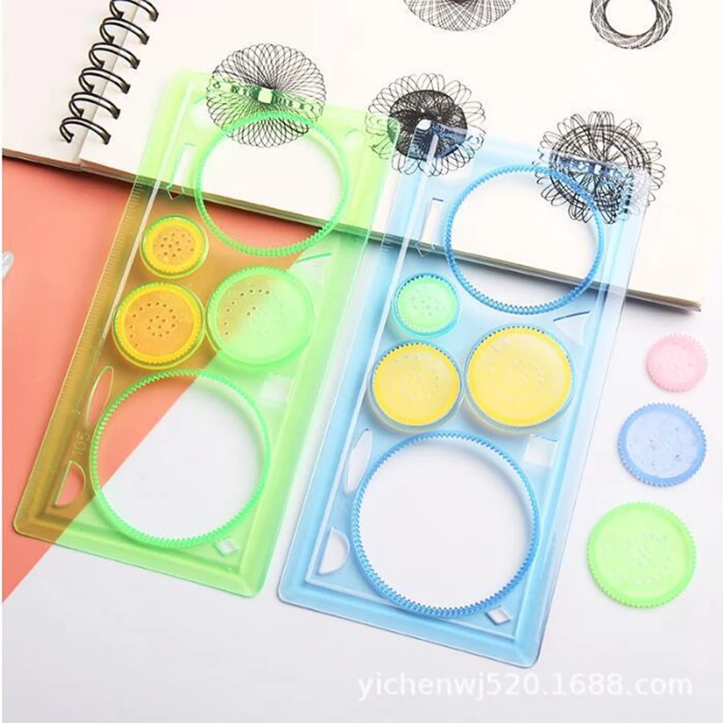 

1Pc Painting Multi-function Puzzle Spirograph Geometric Ruler Drafting Tools For Students Drawing Toys Kids Learning Art Tool