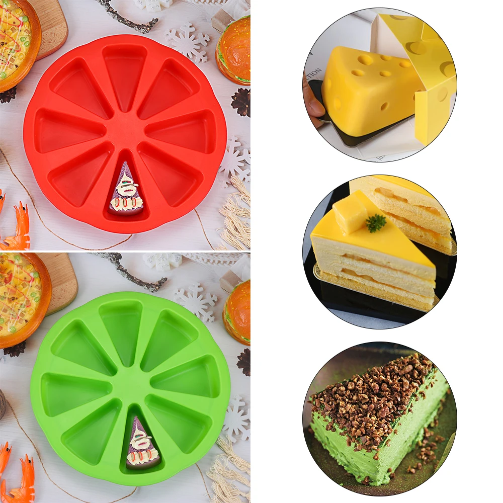 8 Holte торта силикона прессформы оранжевый Форма тарелка для пиццы кекс Пан Muffin
