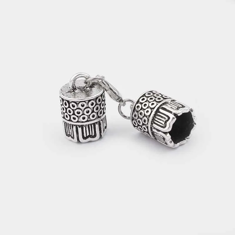 5 sets Zinc Alloy Clasp Lobster Clasps Hook End Caps Connectors For 5/6/7/8/10mm Leather Cord Bracelet Necklace Jewelry Making