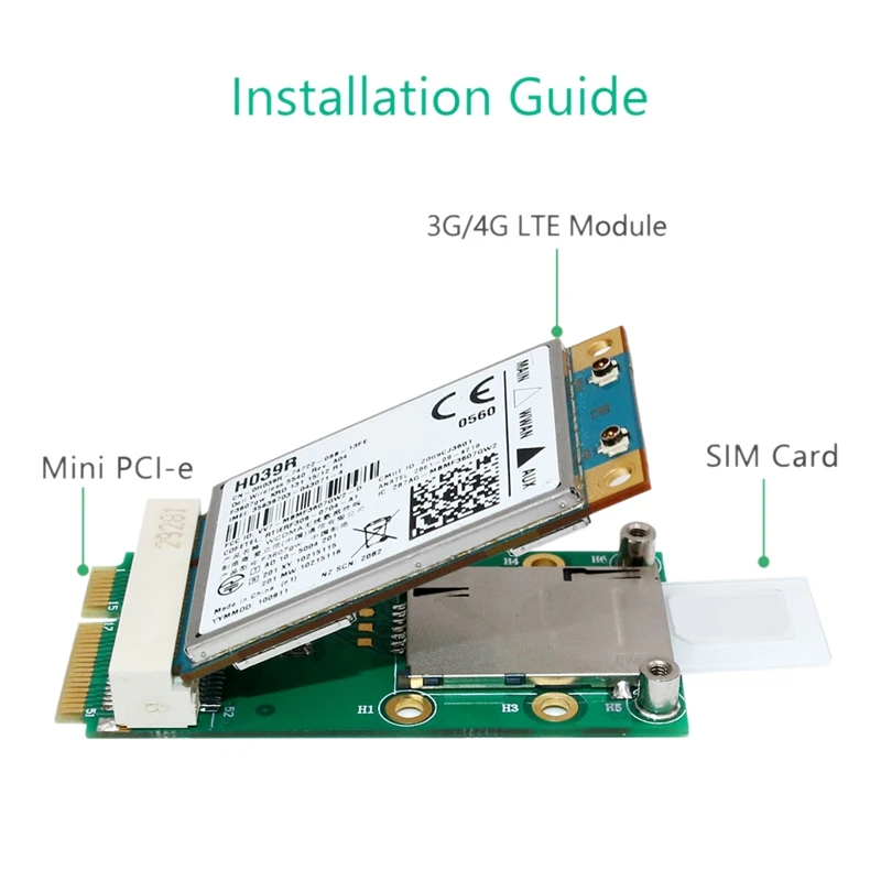 Новый мини-адаптер PCI Express для модуля 3G 4G со слотом USIM Mini E MINI PCI-E Riser Card Поддержка 3G/4G