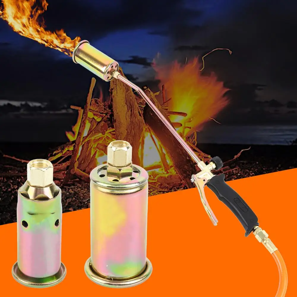 

Портативный пропановый фонарь Yonntech с 3 насадками, горелка для газона, ландшафта, травы, льда, снега, набор для плавки