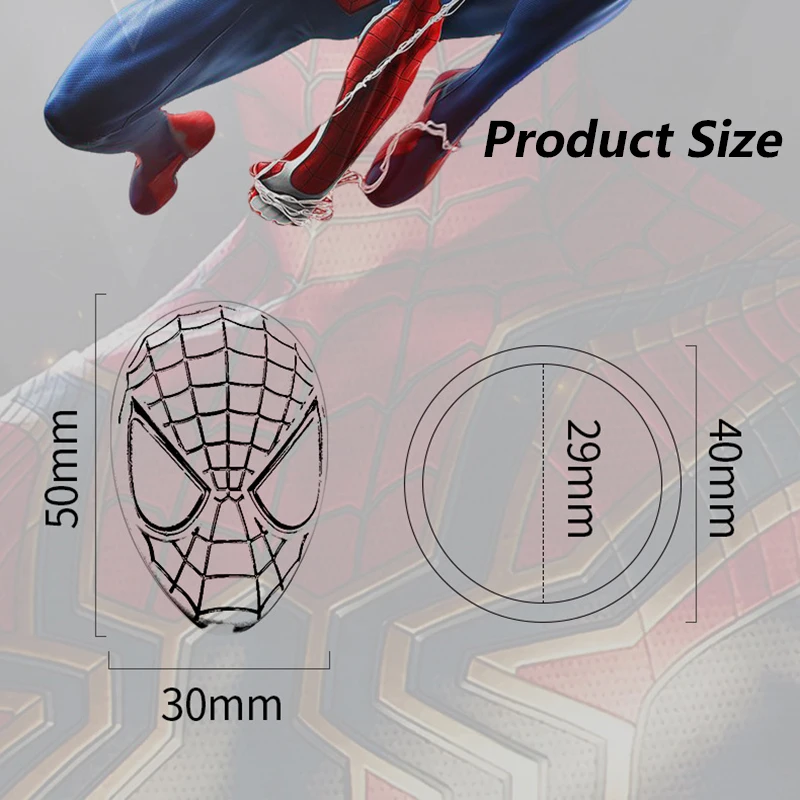 

Luminous Metal Spiderman Car Engine Ignition Start Button Protective Cover Decorative One-Button Start Switch Interior Stickers