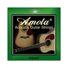 Струны для акустической гитары Amola A120, серия 010-047, аксессуары для музыкальных инструментов, запчасти