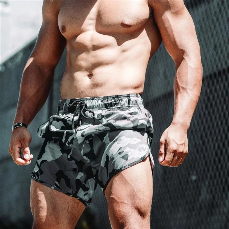

2021 New Summer Men's shorts gyms Bodybuilding Joggers Shorts Quick Dry Running Shorts Men fitness shorts Board Short Shorts men