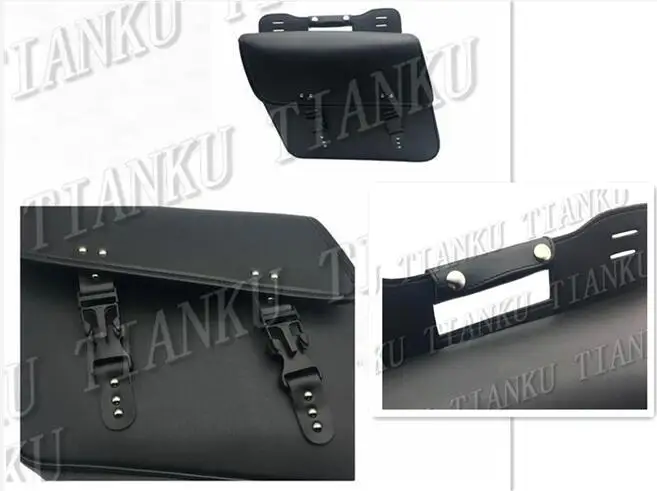 Универсальная сумка-седло из искусственной кожи с левой стороны для Yamaha VStar 400 650