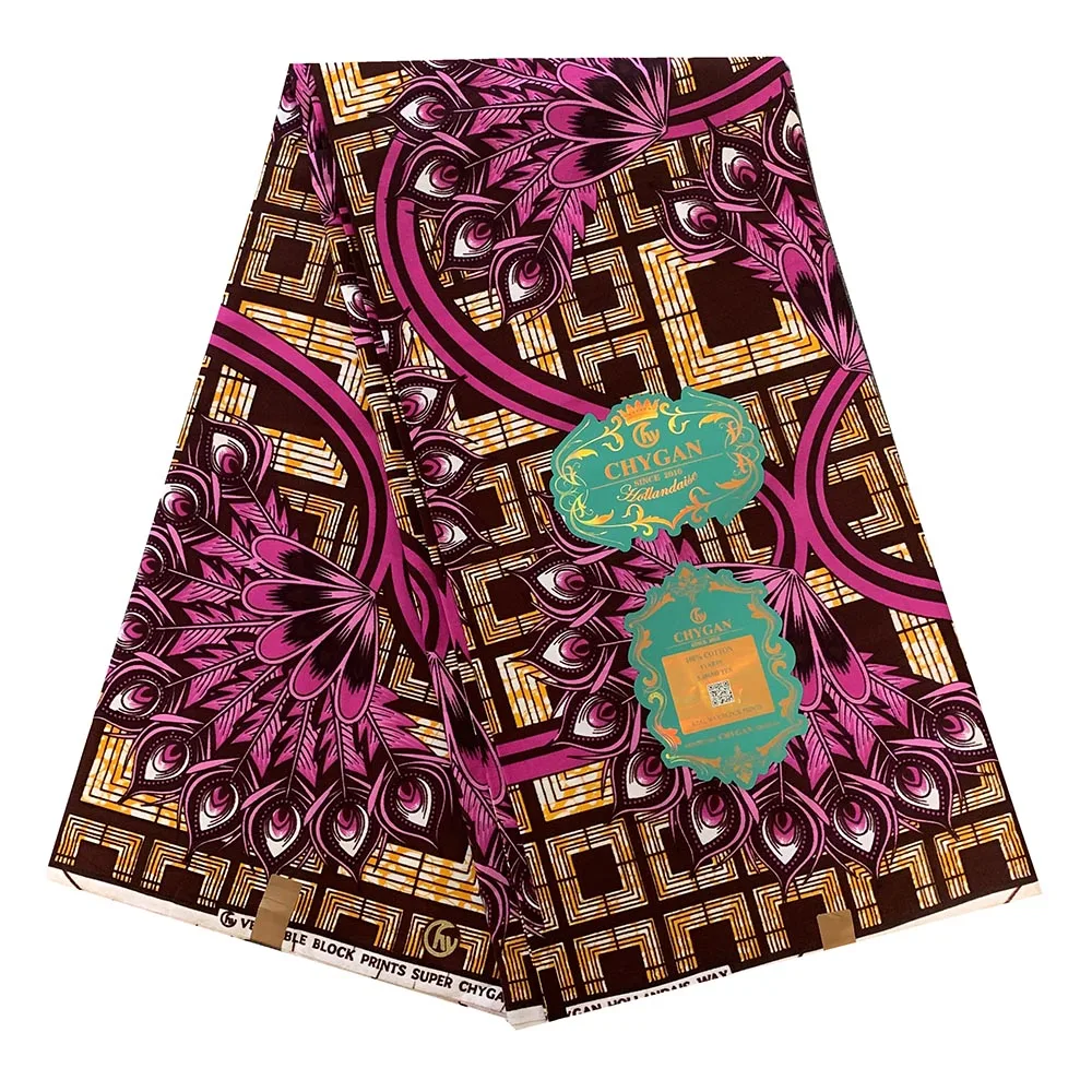 

6yard of African fabric Nigeria wax fabric 2021 Ankara wax prints fabric 100% cotton African wax print fabric for dresses
