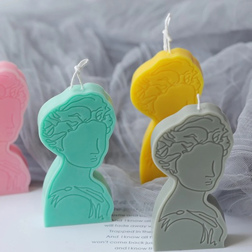 

Portrait Candles Mold Character Aromatherapy Soap Making Mould Resin Silicone Epoxy Mold Diy Crystal Gypsum Handmade Wax Plaster