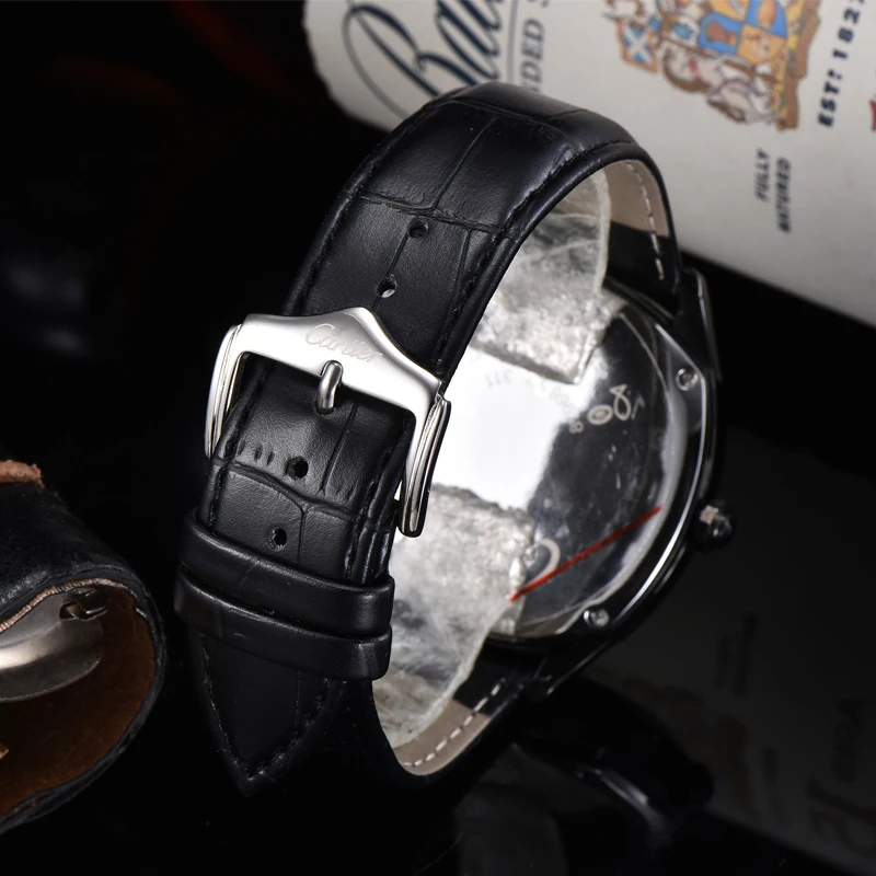 

Square Quartz Watch Top Brand Designer Vintage aaa Watch Men Quartz Wristwatches Leather Strap Crystal Mirror Reloj de hombre
