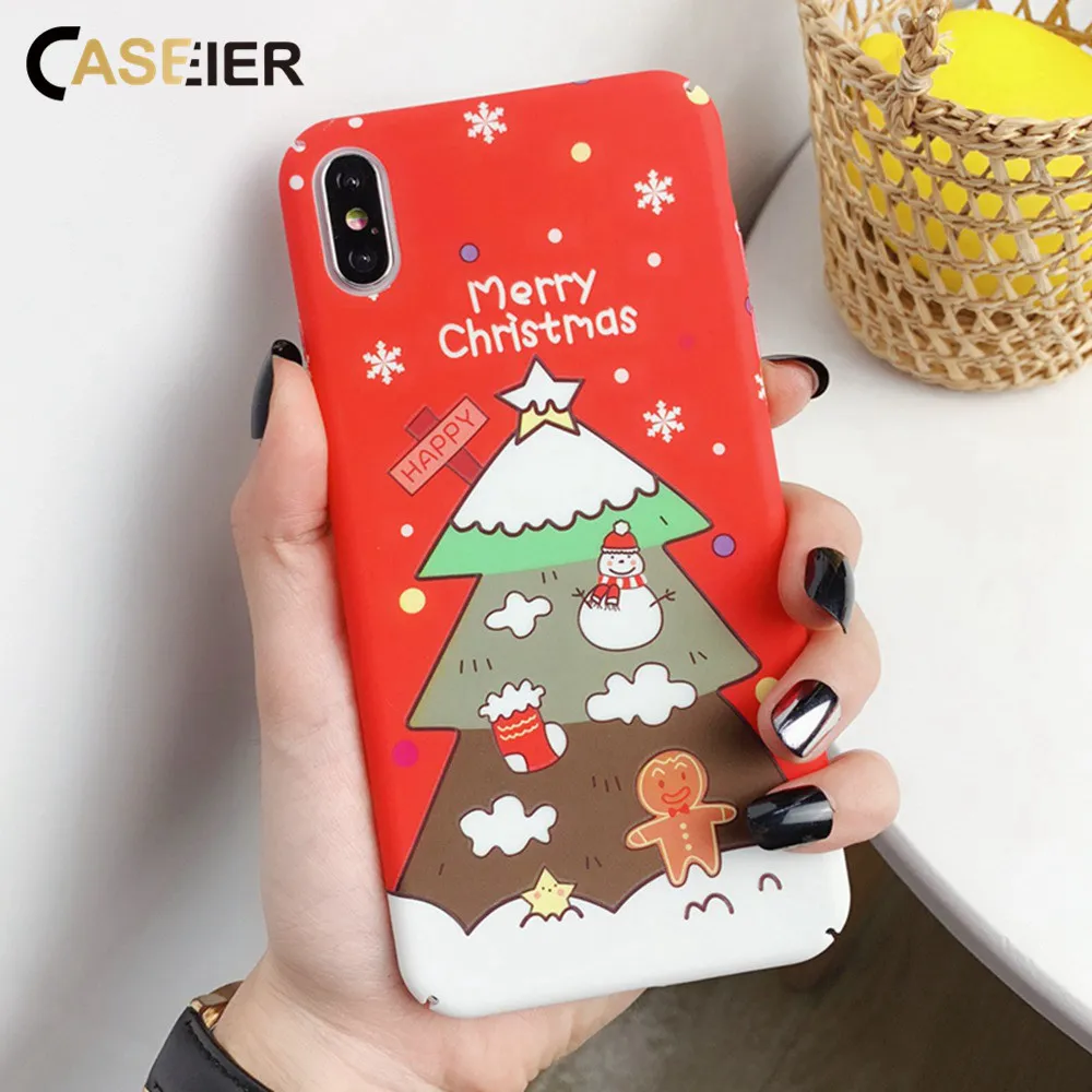 Чехол IER Рождественский светящийся чехол для телефона iPhone 11 Pro Max X 10 XS XR 6 6S 7 8 Plus