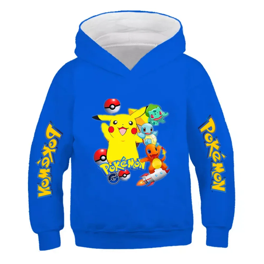 

Pokemon Go Kids Clothing Baby Girls Hoodies Boys Sweatshirts Pullover Long Sleeved T Shirts Children's Sweatshirt Top Tees