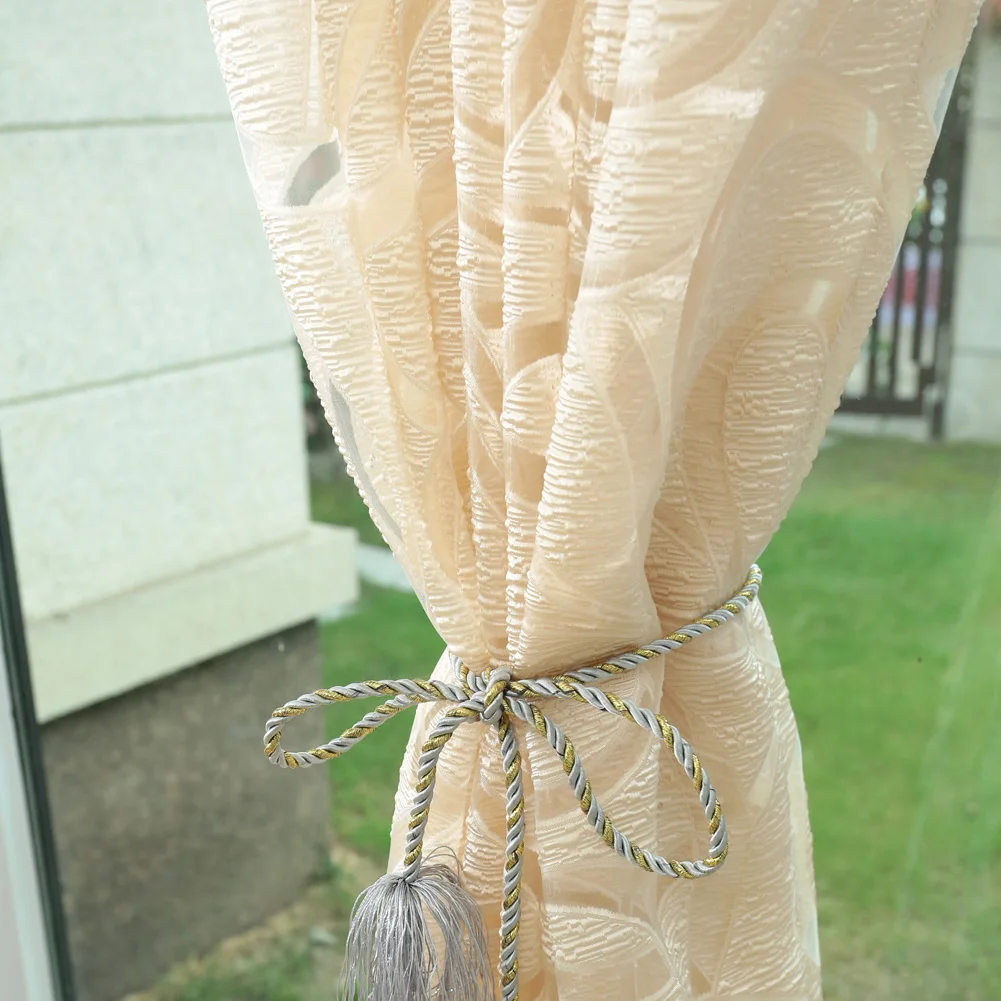 Шторы NAPEARL жаккардовые полупрозрачные современные дизайнерские занавески для