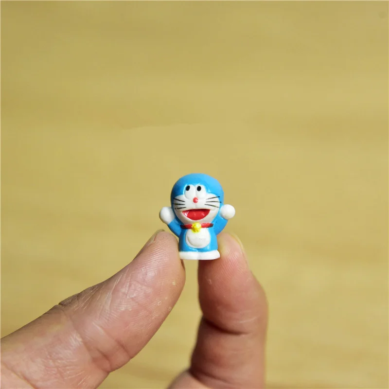 60 шт. 2 см мультфильм аниме очень маленький Doraemon Фигурки игрушки Pokonyan модель игрушки