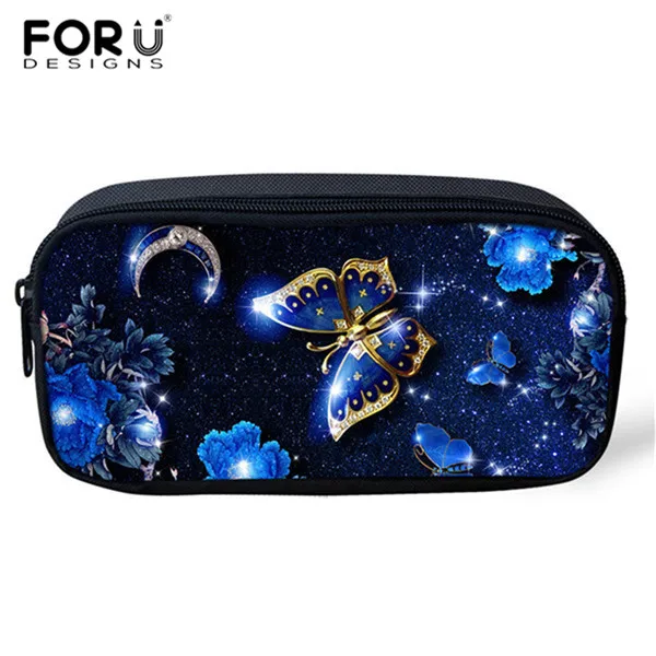 FORUDESIGNS/детей школьные сумки 3D Красота бабочка животный принт 3 шт./компл. Детские рюкзаки для девочек Для женщин школьный рюкзак, школьный рюкзак - Цвет: HME713K