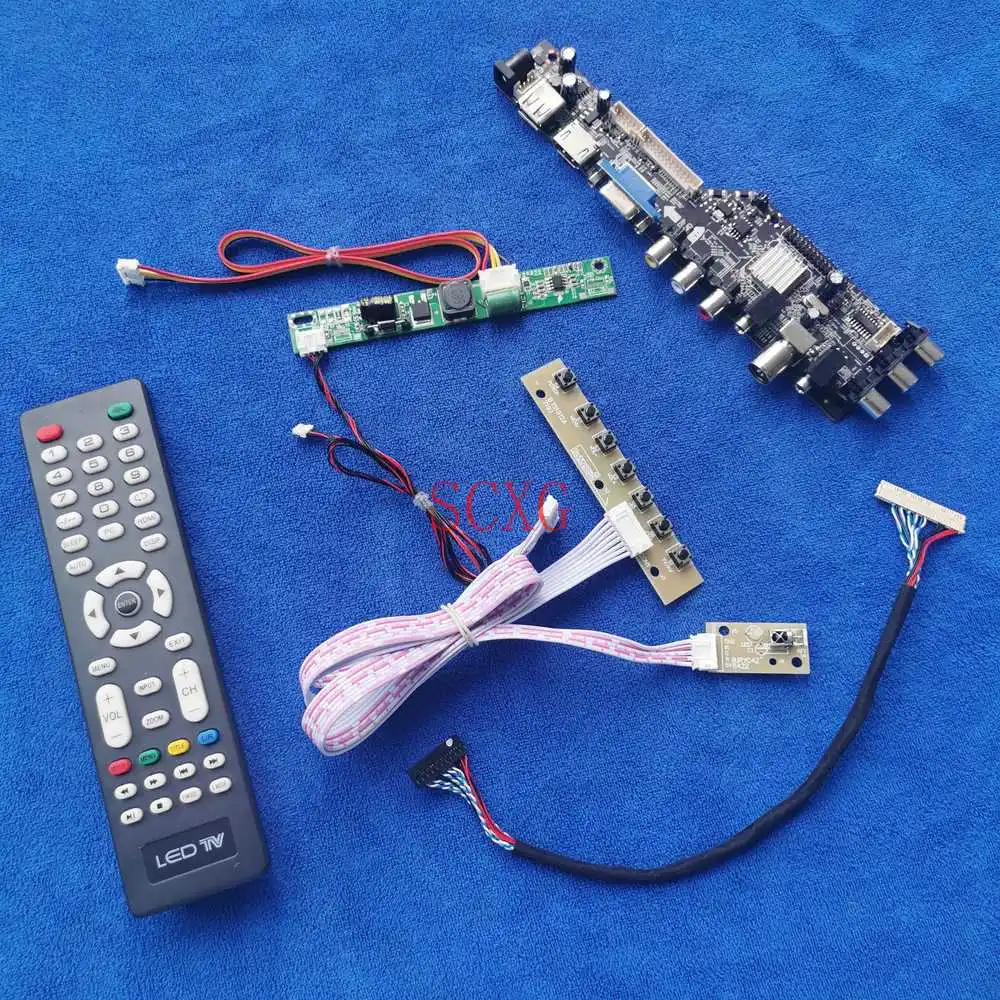 

LCD LED 1920*1080 Matrix drive board Signal Digital 30 Pin LVDS Fit M270HAN01.0/M270HAN01.3 HDMI-compatible AV VGA USB DIY Kit