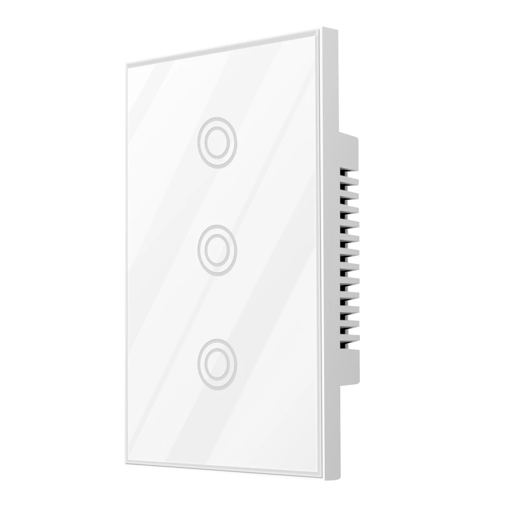 NEO COOLCAM 3 Gang Zwave Plus US/EU Touch Wall Light Switch 3CH Smart Light Switch Panel Z Wave Wireless Smart Remote Control